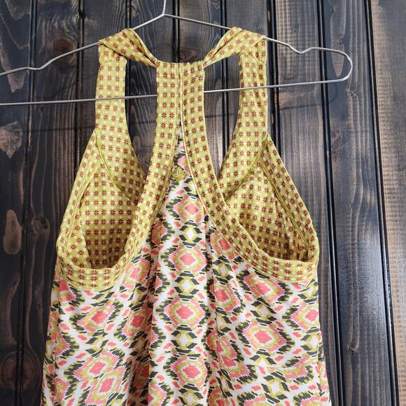 Prana Cali Safari Guava Racerback Built In Bra Activewear Dress size L - Picture 6 of 10